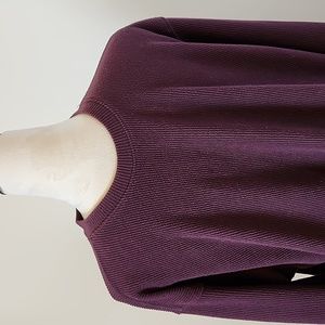 Axist Men's Maroon Long Sleeve T-Shirt w/Ribbed Texture, Size Extra Large
